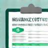 Insurance certificate on clipboard